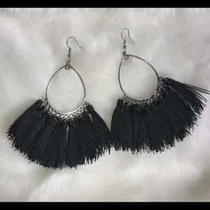 Fringe Hoop Earrings